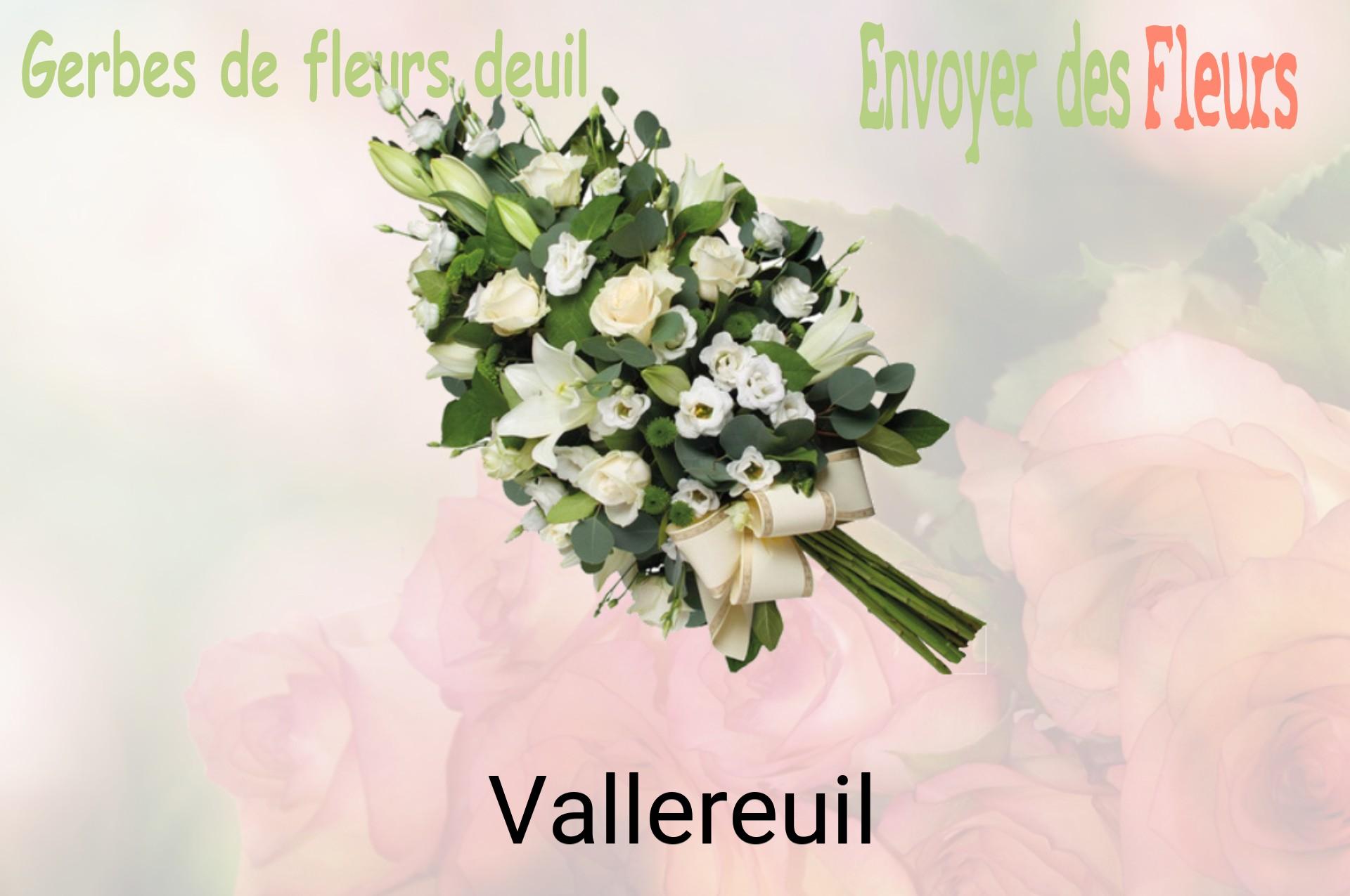 Gerbe de fleurs de deuil livrée à Vallereuil